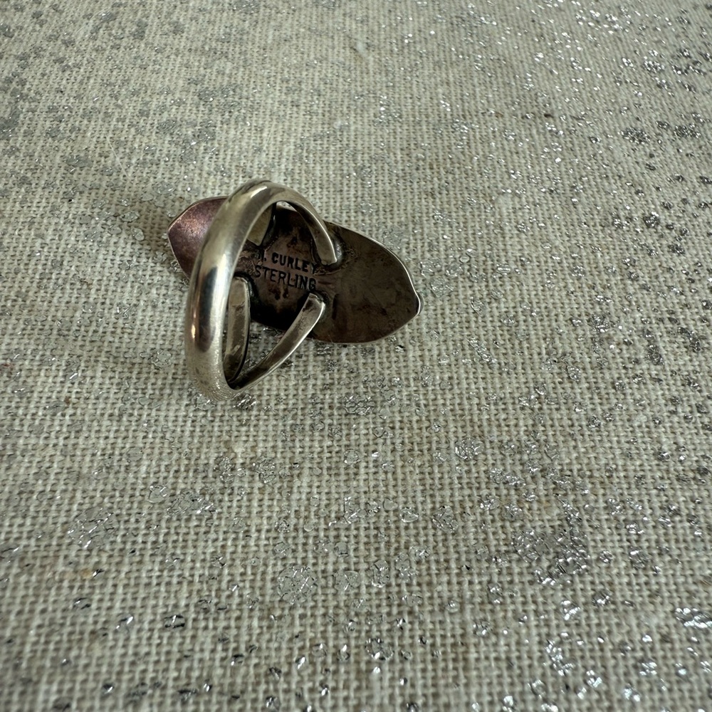 Authentic Turquoise Silver Ring - image 6